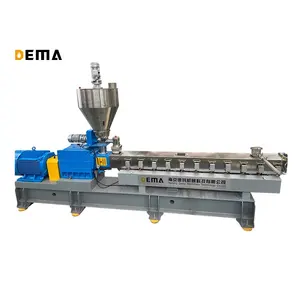 High Quality Twin Screw Extruder CaCO3 Plastic Filler Masterbatch Machine with Air Cooling System