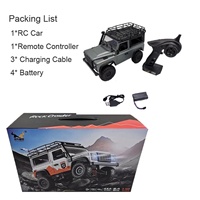 Modelo de Camioneta Mn-99S 1:12 Todoterreno, Auto a Control Remoto con Radio, 4X4, Batería USB Li-Po, Control Remoto AA, Listo para Usar