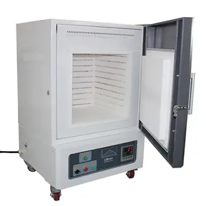 Lab New Material Research And Heat Treatment 1200c 1400c 1700c Box Muffle Furnace With Ceramic Fiber Chamber