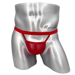 Sous-vêtements sexy pour hommes, double string, ajustés, en maille transparente, string en U à taille basse pour hommes et femmes. - Product Image 4