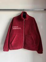 Blouson Bomber Homme en Polaire Jacquard Sherpa – Manteau Décontracté d'Automne Respirant à Motif