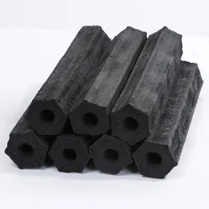 Altıgen kömür briket mükemmel kalite sert odun kömür fiyatları barbekü kömür