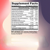 Sirop stimulant oral pour la prise de poids, marque privée OEM, multivitamines, acide folique pour adultes, apportant de l'énergie