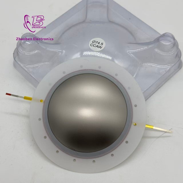74.4mm Tweeter Voice Coil Diaphragm with Milky White Edge + Titanium Diaphragm Speaker Accessory