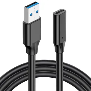 كابل USB 3.1 ذكر من النوع A إلى أنثى من النوع C، كابل شحن سريع للهواتف المحمولة، كابل تمديد بمحول