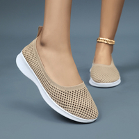 Nouvelles chaussures plates à enfiler pour femmes, de haute qualité, légères, pour l'été, baskets de marche pour femmes, prix bas, vente chaude en Afrique, marque