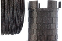 Filamento PLA Galaxy Glitter Negro (3 Unidades), 1.75mm, Color Negro, Filamento PLA para Impresora 3D