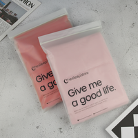 Sacs Ziplock en plastique givré avec logo personnalisé pour vêtements, 100% biodégradables, mats, avec emballage