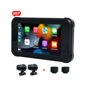 5 אינץ עמיד למים IP67 1024*600 מגע מסך לרכב gps ניווט לינוקס מערכת רכב רדיו לאופנוע ואופנוע dvd לרכב