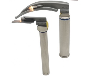 Yetişkin pediatrik yenidoğan ve bebek kullanımı için 5 farklı bıçaklı yeniden kullanılabilir paslanmaz çelik anestezi laringoskop kiti seti - Product Image 6