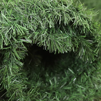 Clôture décorative artificielle de haute qualité en fausses aiguilles de pin vertes pour cour, jardin et intimité extérieure