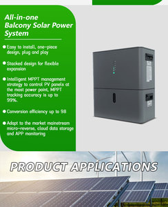 ระบบโซลาร์เซลล์ออลอินวันประสิทธิภาพสูง 800w สำหรับระเบียง พร้อมปลั๊ก 800w ระบบไมโครอินเวอร์เตอร์ออลอินวัน ระบบไมโครอินเวอร์เตอร์สำหรับระเบียง - Product Image 6