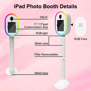 Cabina de Fotos Profesional para iPad con Anillo de Luz, Estuche de Transporte y Set de Accesorios para Bodas, Fiestas y Eventos - Product Image 3