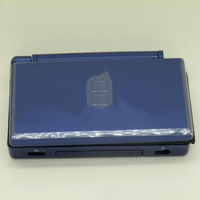 Boîtier complet pour Nintendo DS Lite + charnières, bleu foncé, coque rigide