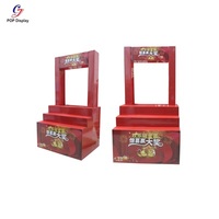 Publicité créative Ondulé promotionnel POP Up Display Table Personnalisé Pliable Carton Smashing Dump Bin Pour Bonbons