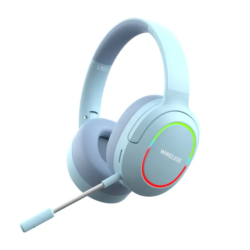 Casque d'écoute mains libres en gros casque de jeu RVB casque d'écoute pliable commun à son surround Blue Tooth écouteurs pour ordinateur portable pour Iphone