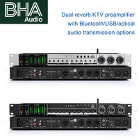 Processeur d'effets numériques BHA FX8 III pour KTV, mixeur audio, réverbération, écho, USB, optique, AUX, micro, anti-Feedback, 1U Rack pour Karaoké