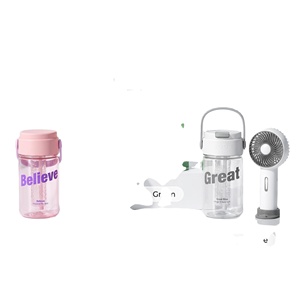 Set de Regalo de Verano con Logotipo Personalizado, Mini Ventilador Portátil y Botella de Agua en Caja de Regalo para Regalos Promocionales Empresariales y Corporativos - Product Image 2