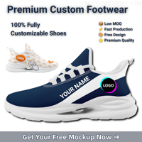 Chaussures de sport pour hommes avec design graphique personnalisé, doublure en maille souple, pour la course décontractée – Fabrication de chaussures