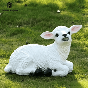 Estatua de Cabra Grande Personalizada de FRP, Escultura de Animal Realista para Granja, Resort, Zoológico, Parque Temático, Adorno de Paisaje Exterior - Product Image 2
