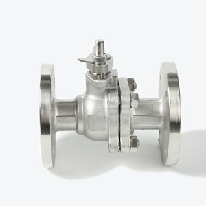 Vanne à bille à bride en acier inoxydable 304 de qualité industrielle, manuelle, norme nationale, à flotteur pour machines de taille moyenne - Product Image 4