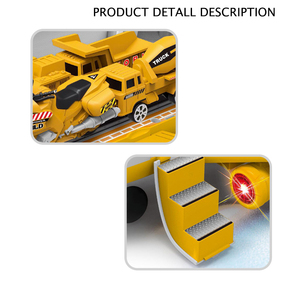 Avión de Juguete Educativo Transformable con 3 Coches de Construcción de Aleación, Accionamiento por Fricción, Luces y Música para Niños - Product Image 5