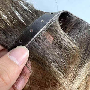 अदृश्य छेद टैब तितली डबल-तैयार कच्चे रेमी मानव बाल विस्तार के साथ त्वचा उच्च गुणवत्ता वाले बालों के विस्तार के साथ - Product Image 1