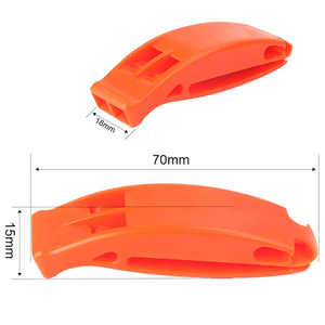 Silbato de rescate de emergencia fuerte silbato de chaleco salvavidas para deportes acuáticos <span class=keywords><strong>buceo</strong></span> senderismo Camping silbatos naranjas con cordón - Product Image 6