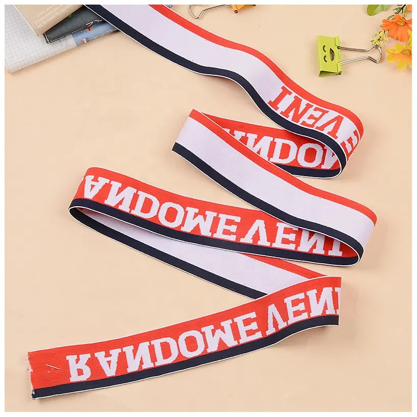 Custom logo jacquard elastic waistband for underwear