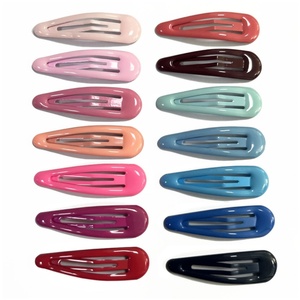 Pince à cheveux couleur unie pour bébé Épingles à cheveux goutte d'eau BB Pinces à cheveux en métal pour enfants filles - Product Image 2