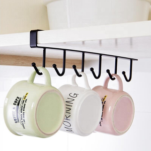 Sotto l'<span class=keywords><strong>armadio</strong></span> <span class=keywords><strong>armadio</strong></span> tazze tazza ganci per la conservazione del vino utensili <span class=keywords><strong>da</strong></span> cucina cravatte cinture e sciarpa gancio appeso supporto per Rack - Product Image 3