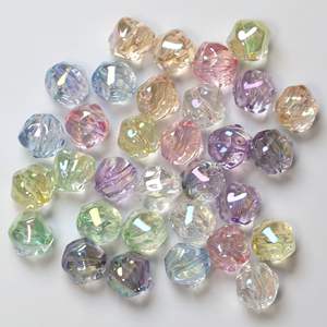 Vente en gros de 20 pièces/sac perles acryliques en vrac perles de météorite irrégulières trou central perles acryliques en vrac pour la fabrication de bijoux - Product Image 4