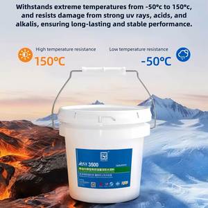 Revêtement imperméabilisant pour toiture en silicone à base d'alcool monocomposant, séchage rapide, résistant aux hautes et basses températures, vente en gros directe usine - Product Image 6