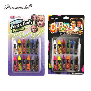 Ensemble de crayons à visage magiques à 12 couleurs, <span class=keywords><strong>peinture</strong></span> à l'huile pour la <span class=keywords><strong>peinture</strong></span> à la main des enfants, pour le maquillage de bal ou l'art corporel d'Halloween - Product Image 1