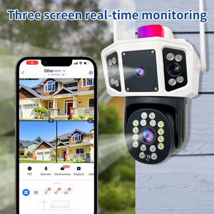 Q618 Súng Và Bóng Webcam 4MP Wifi Máy Ảnh HD Ống Kính Kép PTZ Xoay Ba Acreen Giám Sát Thời Gian Thực Âm Thanh Và Hình Ảnh Báo Động - Product Image 4