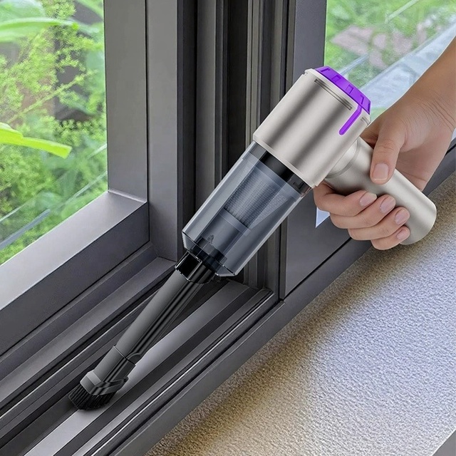 New Portable Handheld Vacuum Cleaner, 12000Pa, USB Charging, Long-Life Battery, High Power, for Inflation & Vacuuming.
