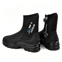 Bottes de plongée YONSUB 5 mm avec fermeture éclair latérale YKK, faciles à mettre et à enlever, bottes de plongée en néoprène de qualité supérieure, antidérapantes pour la plongée, la plongée avec tuba, le surf, le kayak