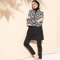 Maillots de bain islamiques personnalisés à manches longues et tendance, vêtements de sport imprimés, maillots de bain musulmans pour femmes