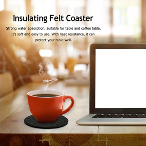 Sottobicchieri rotondi personalizzati per bevande <span class=keywords><strong>tavolo</strong></span> da pranzo cuscinetto di protezione resistente al calore tazza tè tè tazza calda tovaglietta - Product Image 4