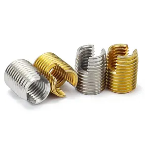 Stainless Steel M2 M3 M4 M5 M6 M8 Self Tapping Slotted Thread Sleeve Screw Threaded Insert Slotted Thread Insert