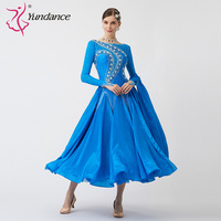 B-23160 personnalisé nouvelle robe de danse de salon standard international robes de danse de salon en soie perlée de haute qualité à vendre