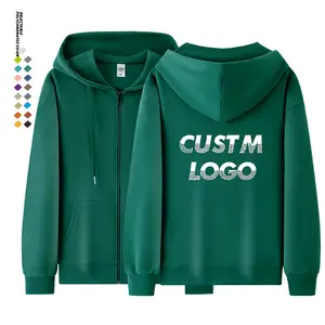 2023 New Streetwear sweat à capuche pour hommes en coton polaire avec logo personnalisé sweat à capuche vierge pour femmes bleu