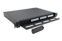 Panneau de brassage MPO en rack fibre optique haute densité ODF Box 1U 19 pouces