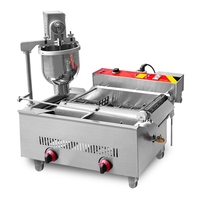 Machine électrique pour faire des donuts, appareil à gaz, double face, en acier inoxydable