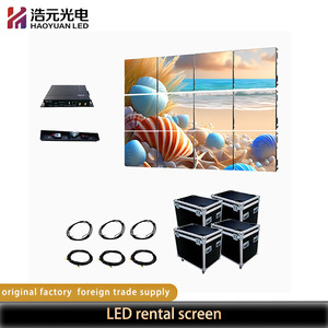 จอ LED ให้เช่าในร่ม HAOYUAN ความละเอียด 1080P ความสว่าง 1500cd 120Hz พร้อมระบบ CMS ในตัว ติดตั้งบนผนัง สำหรับใช้ในงานนิทรรศการและเวที - Product Image 1