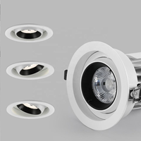 Plafonniers encastrés intelligents anti-éblouissement modernes à LED pour hôtels, 40W, ronds, en aluminium, spot LED COB, DALI dimmable