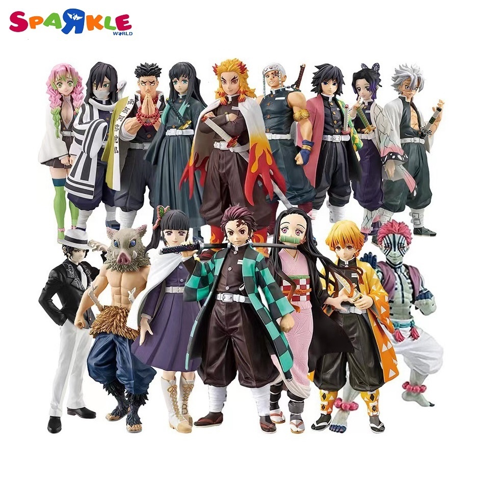 Популярная фигурка из ПВХ с iso kokusowl Zenitsu Misturi Muichiro Tokito Kimitsuji аниме Набор фигурок рассекающих демонов