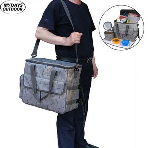 Free sample Large Capacity Portable Dog Pet Weekend Travel Carrier Tote Organizer Bag with Food Container and <b>Waterproof</b> <b>Mat</b> - Product Image 4