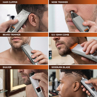 Máquina de Afeitar en Oferta, 5 en 1, Recortadora de Pelo, Afeitadora, Kit Recargable para Barba, para Hombres