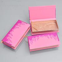 Boîtes rigides personnalisées en carton ivoire à double cœur, durables, avec gaufrage UV, pour vernis à ongles, cils, crème pour le visage, rose, violet, 4C, modernes et mignonnes